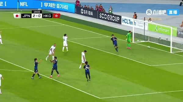 世界波！稻垣祥远射破门，日本20分钟3-0领跑  中国香港！