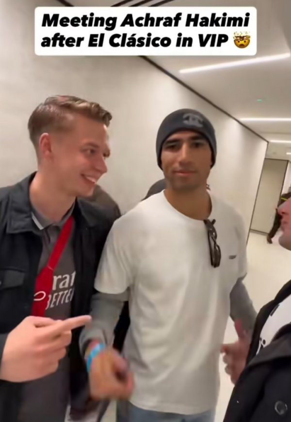 请假看国家德比🤩阿什拉夫跟巴黎请了4天假 看母队和好基友赛事