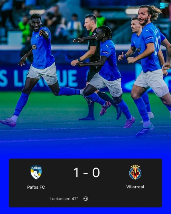 有理想  了不起！帕福斯是2012年来首支在欧冠取胜的塞浦路斯俱乐部