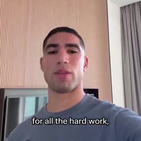 摩洛哥迎来世青赛总决赛  ，阿什拉夫：为你们感到骄傲，总决赛  助威  ！